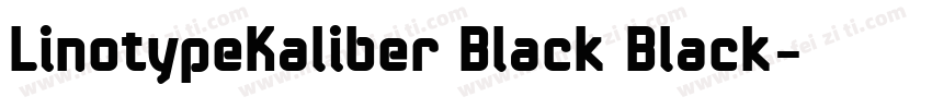 LinotypeKaliber Black Black字体转换